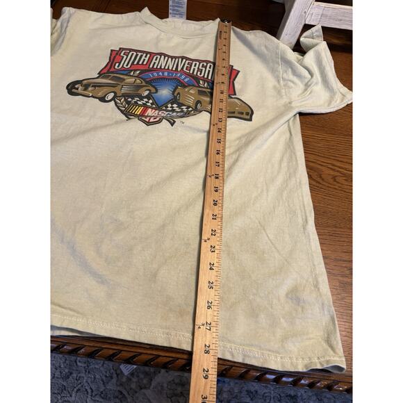 Vintage 1998 NASCAR 50th Anniversary Tultex T Shirt Sz Large Auto Racing - Picture 6 of 8
